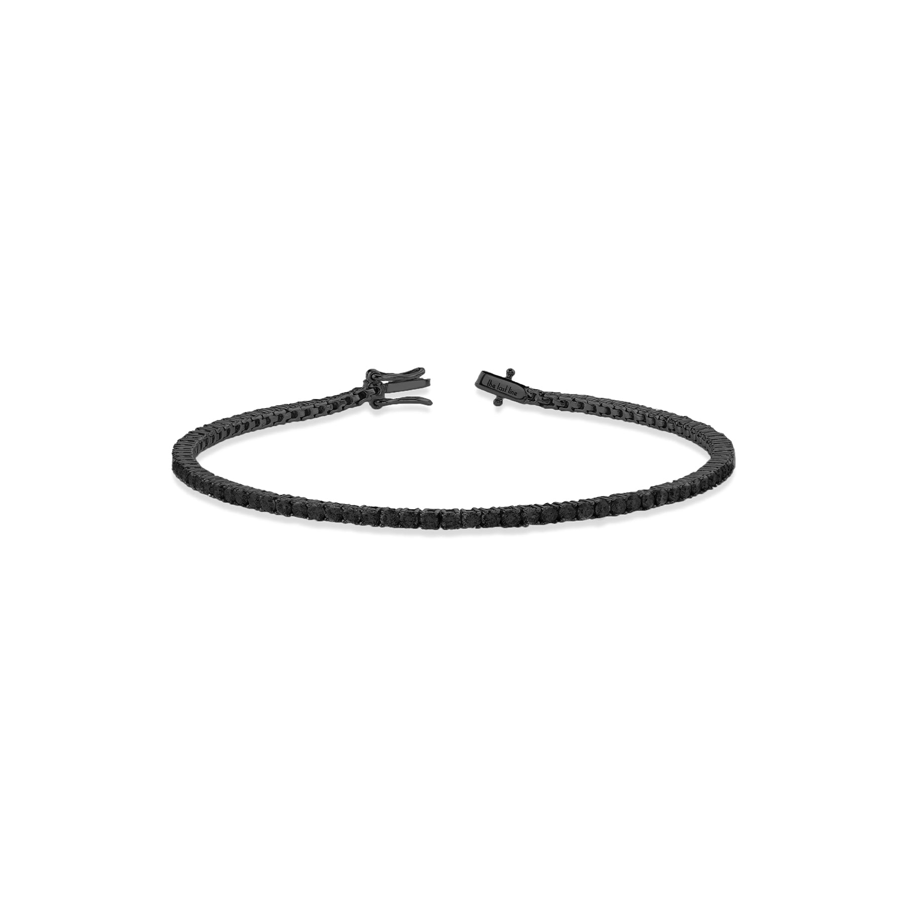 Tennis Anklet Black Diamond 14k Black Gold The Last Line