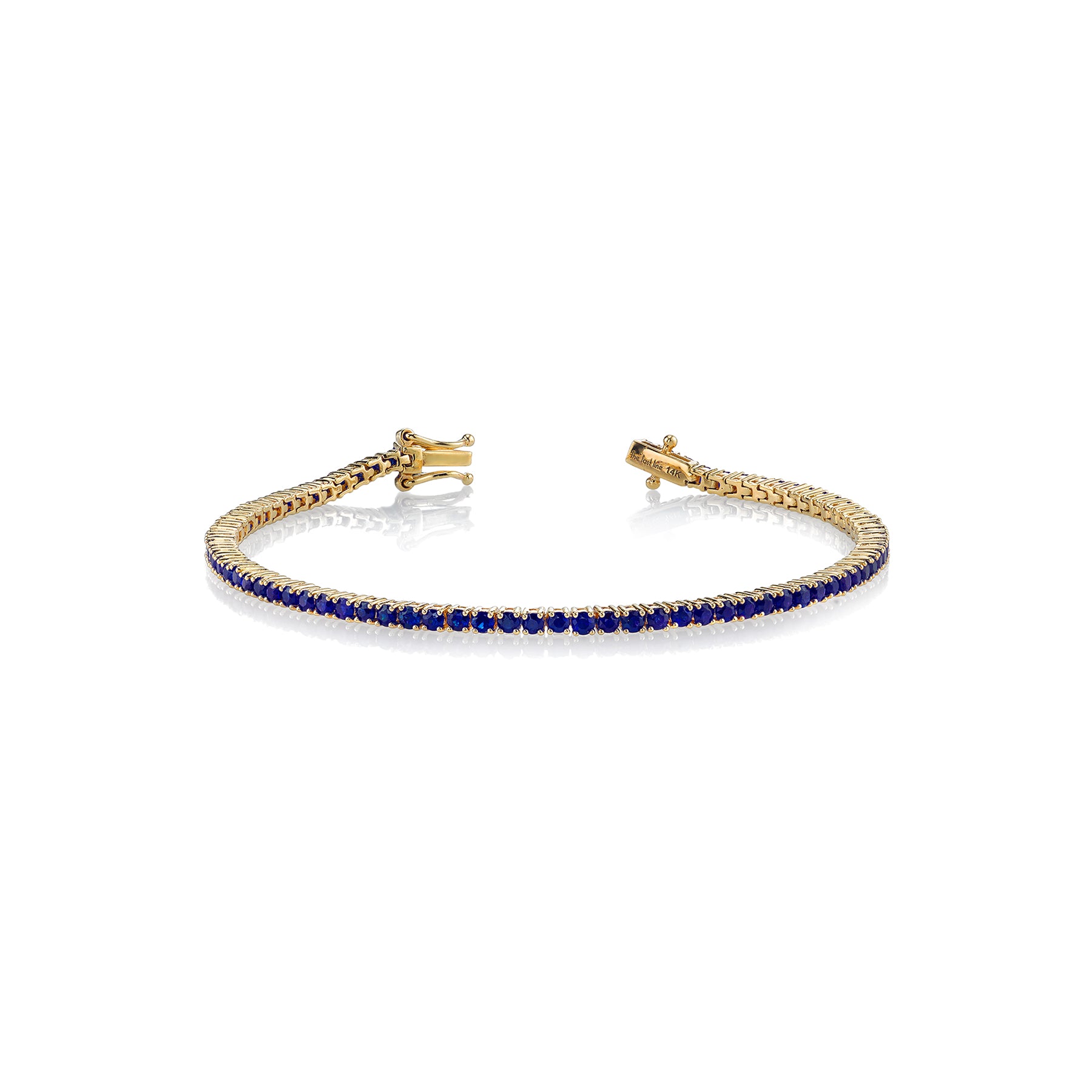 Diamond Bracelet 14k Gold Sapphire Bracelet The Perfect Tennis