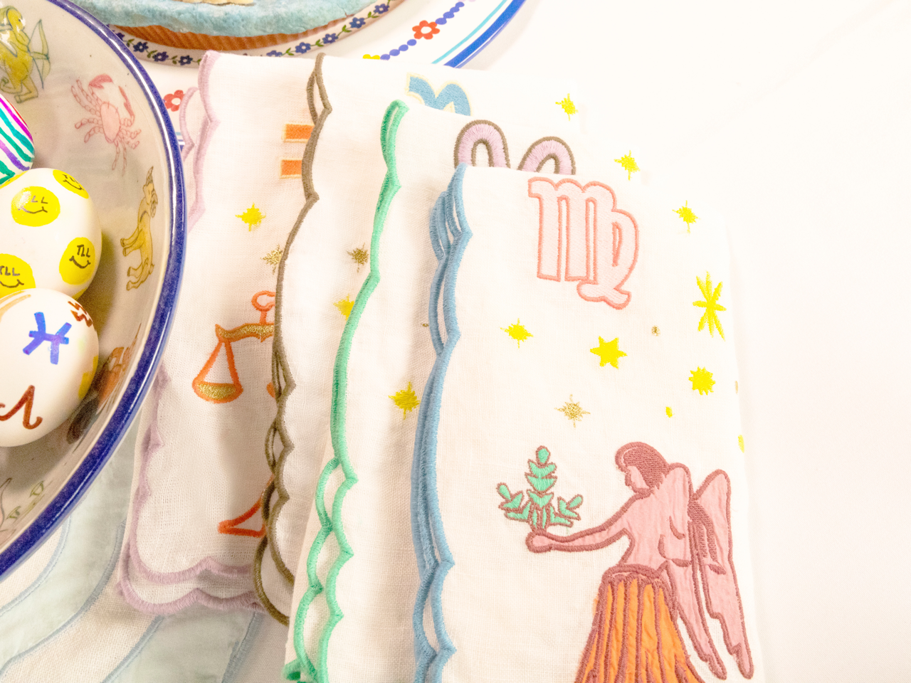 The Zodiac Napkin, Set of 12 Roots / Linen The Last Line