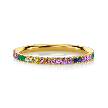 Perfect Eternity Band - Rainbow / 14k Yellow Gold – The Last