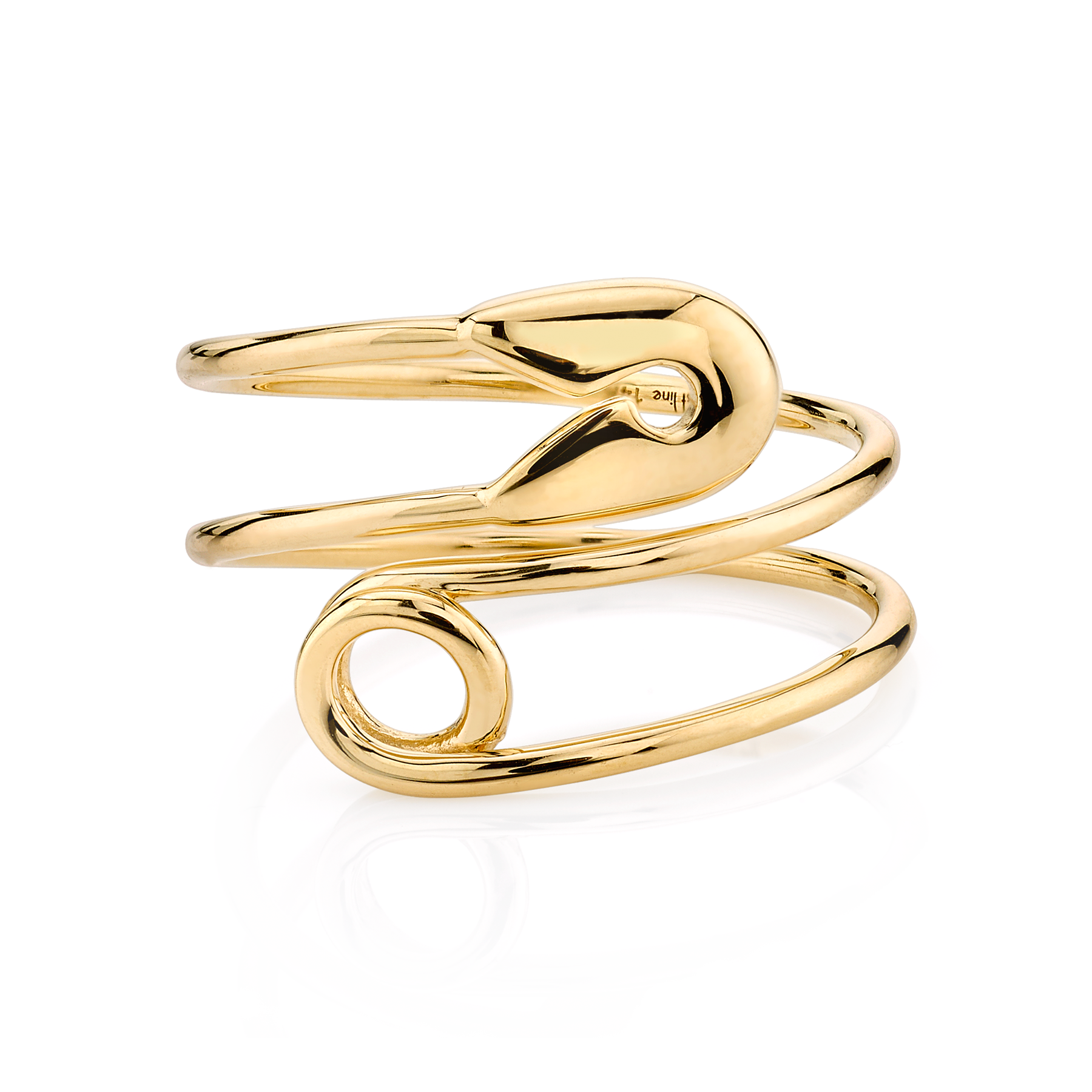 Close Your Rings Pin Safety Pin Ring - 14k Yellow Gold – The Last Line