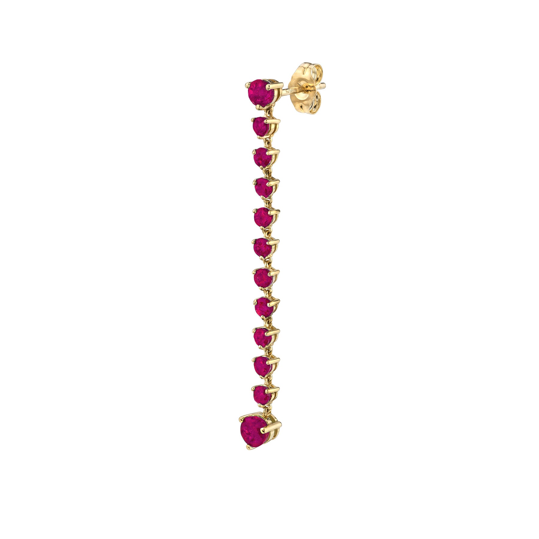 K18WG ルビー ダイヤピアス natural ruby dia earrin K18WG ルビー ダイヤピアス natural ruby dia earrin