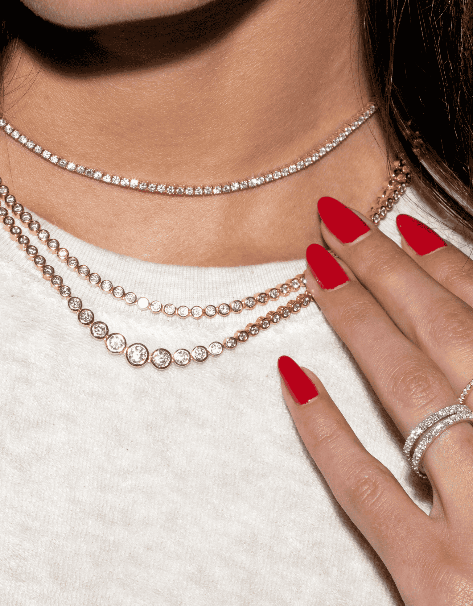 The last line tennis necklace discount