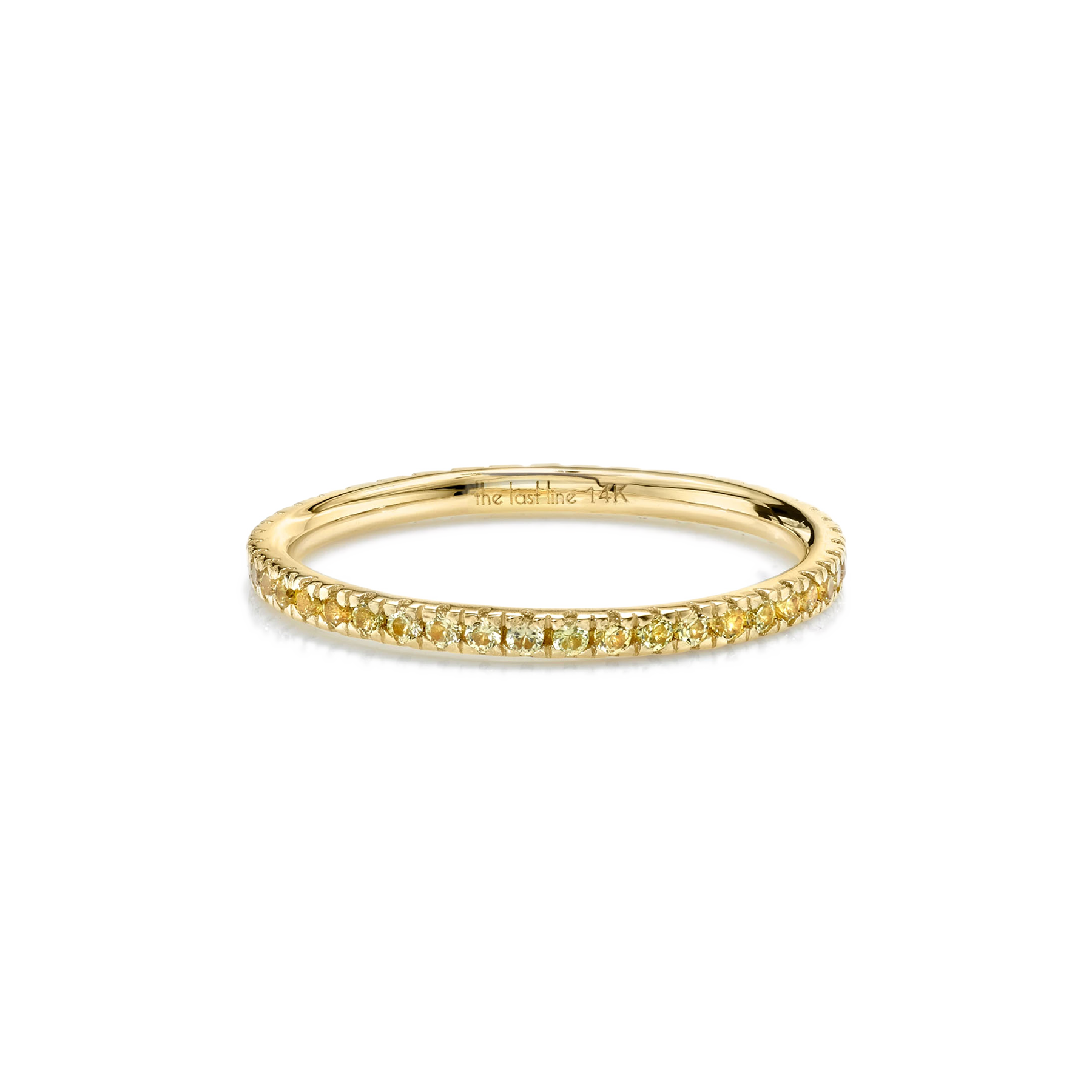 Perfect Eternity Band - Yellow Sapphire / 14k Yellow Gold – The Last Line