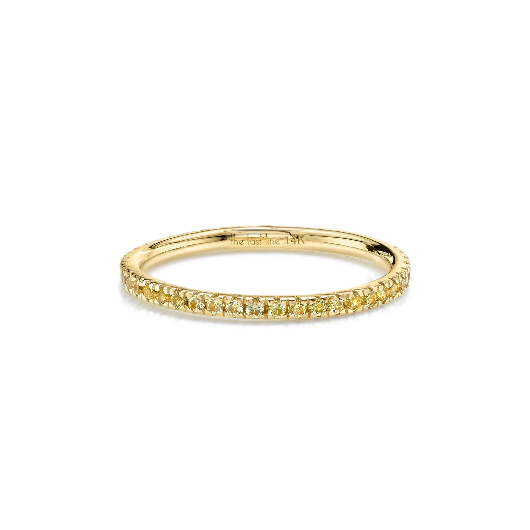 Perfect Eternity Band Yellow Sapphire / 14k Yellow Gold The Last Line
